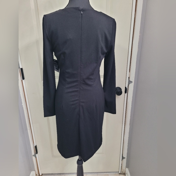 NWT Boston Proper Dress, NWT, Size 2, Black, Beautiful Pearl Detail on Front - Picture 3 of 3